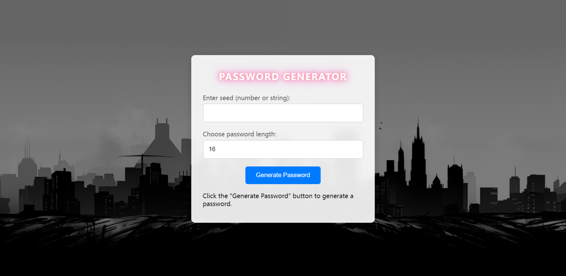 Password Generator